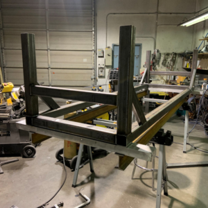 Large steel mounting frame