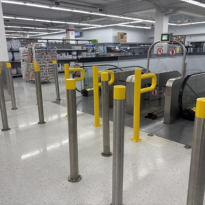 Walmart Stainless Steel Escalator Bollard